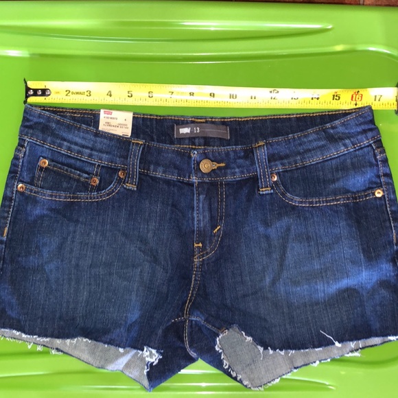 NWT Levi’s shorts blue jean denim size 13 - Picture 5 of 7